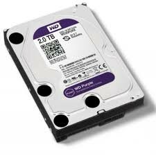 Жесткий диск Western Digital Purple WD20PURX, для видеонаблюдения, 2TB — фото 1
