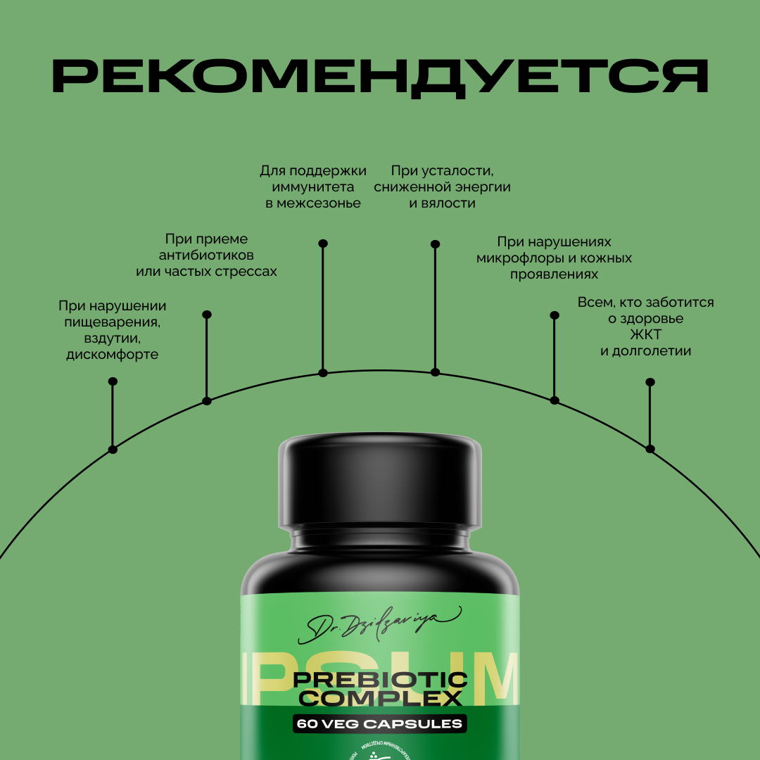 Пребиотик IPSUM ( Пребиотик для взрослых )/ Prebiotic Complex / бад для кишечника — фото 1