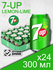 7UP Lemon-Lime, 0.3 л, 24 шт, банка (газированный напиток Севен А...