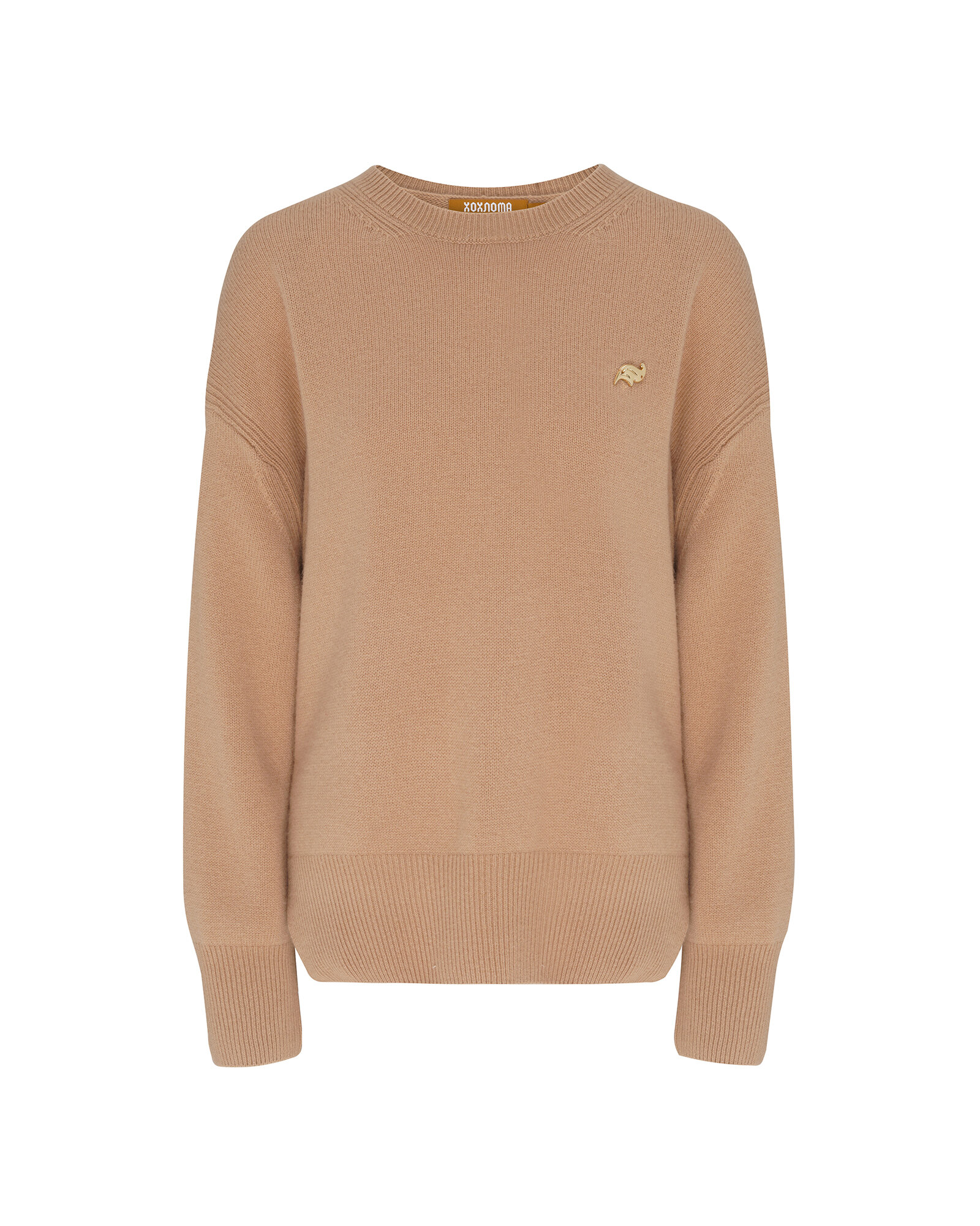 Джемпер Хохлома х Алена Ахмадуллина FW'24-25, размер S, горчичный