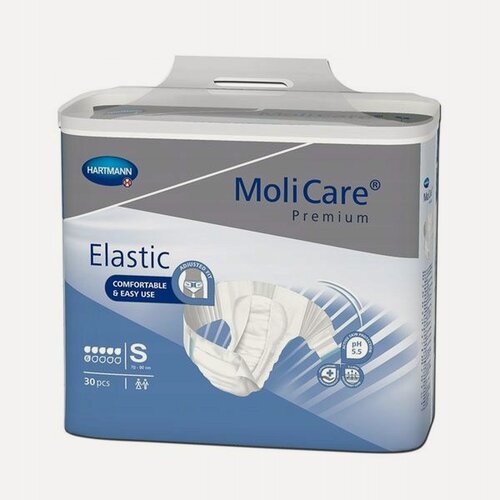 Изображение товара Подгузники для взрослых MoliCare Premium Elastic, размер S, 30 шт (6К)