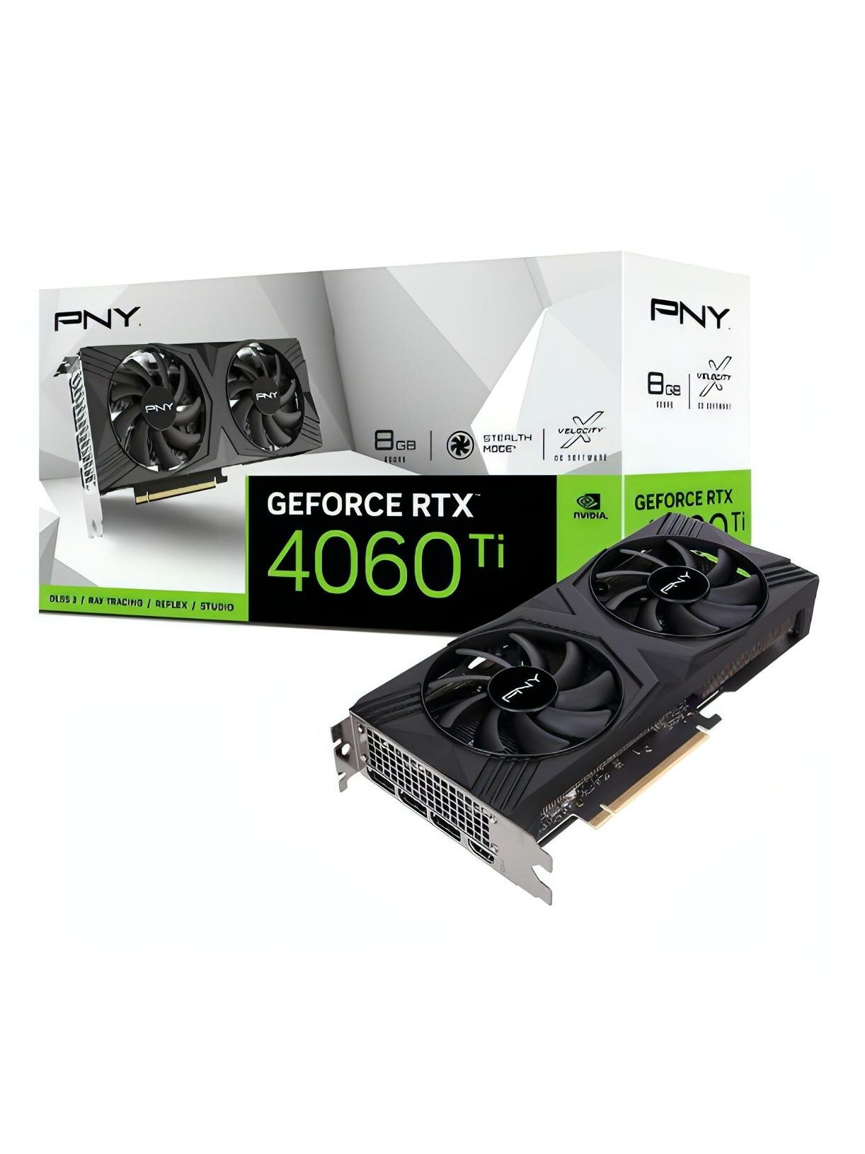 Видеокарта PNY RTX 4060 Ti 8GB VERTO Dual Fan DLSS 3 (VCG4060T8DFXPB1)