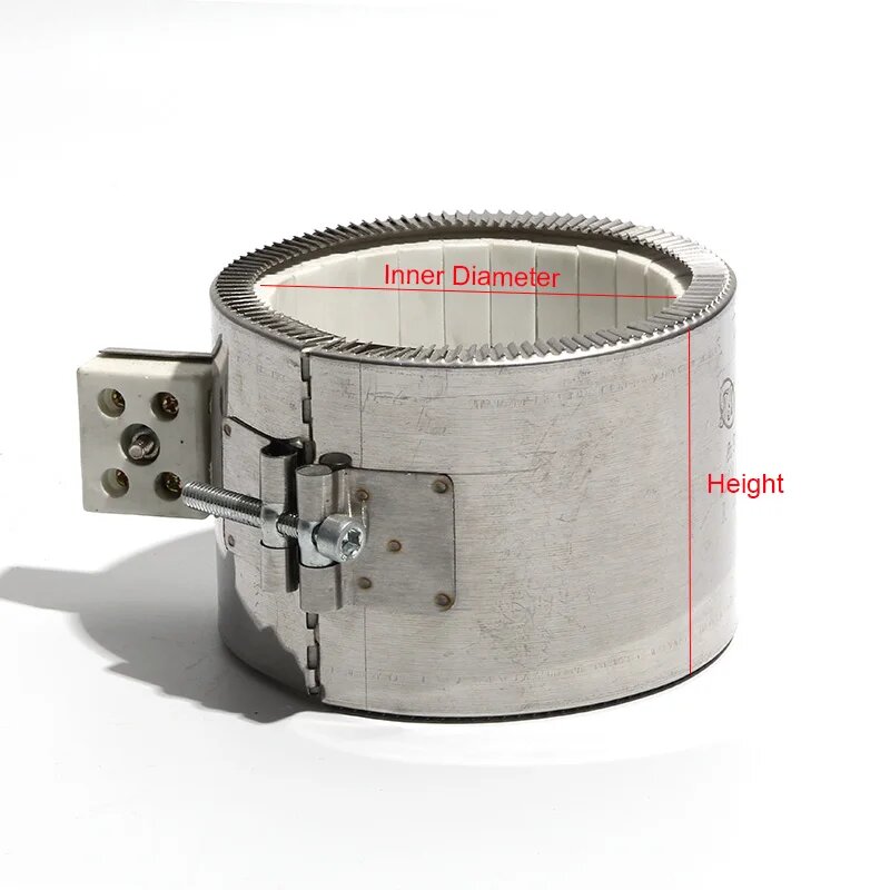 Керамические обогреватели LUJINXUN 110 В/220 В/380 в 70x70 мм 70x50 мм 80x50 мм 80x60 мм 80x90 мм для бытовых электроприборов Серебристый 220 В 600W 80x50mm(IDxH)