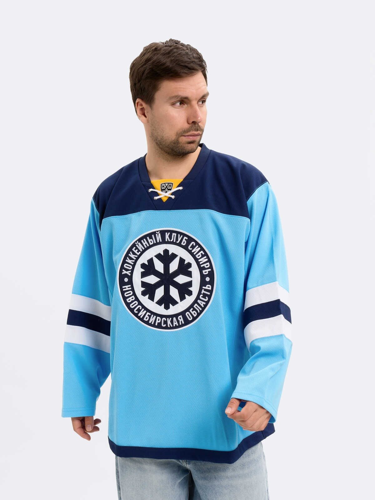 Джерси Atributika & Club ХК Сибирь размер 48 голубой