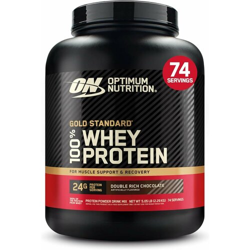 Протеин Optimum Nutrition 100% Whey Gold Standard, 2270 гр., двойной шоколад