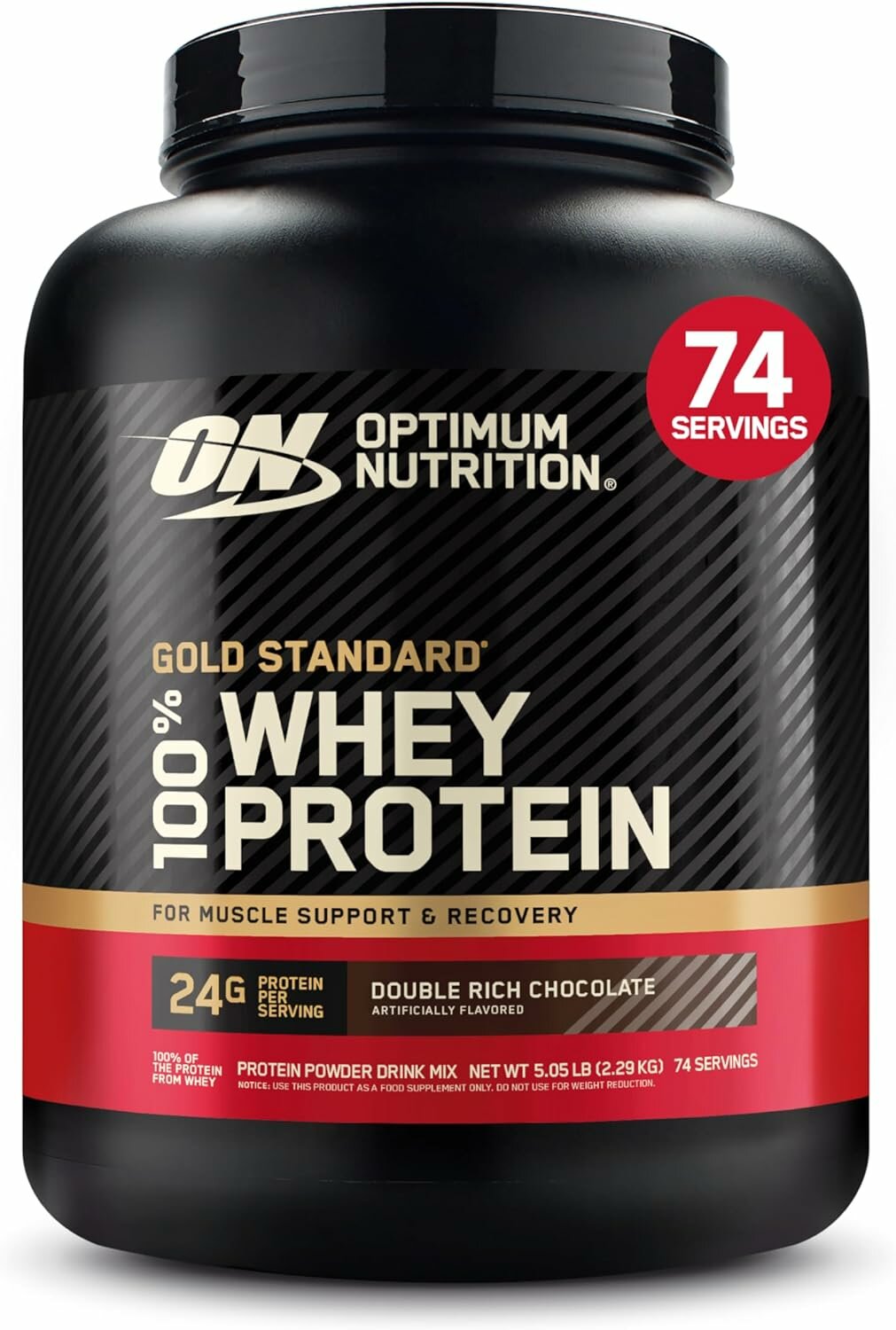 Сывороточный протеин Optimum Nutrition Gold Standard 100% Whey 2270 гр Двойной насыщенный шоколад