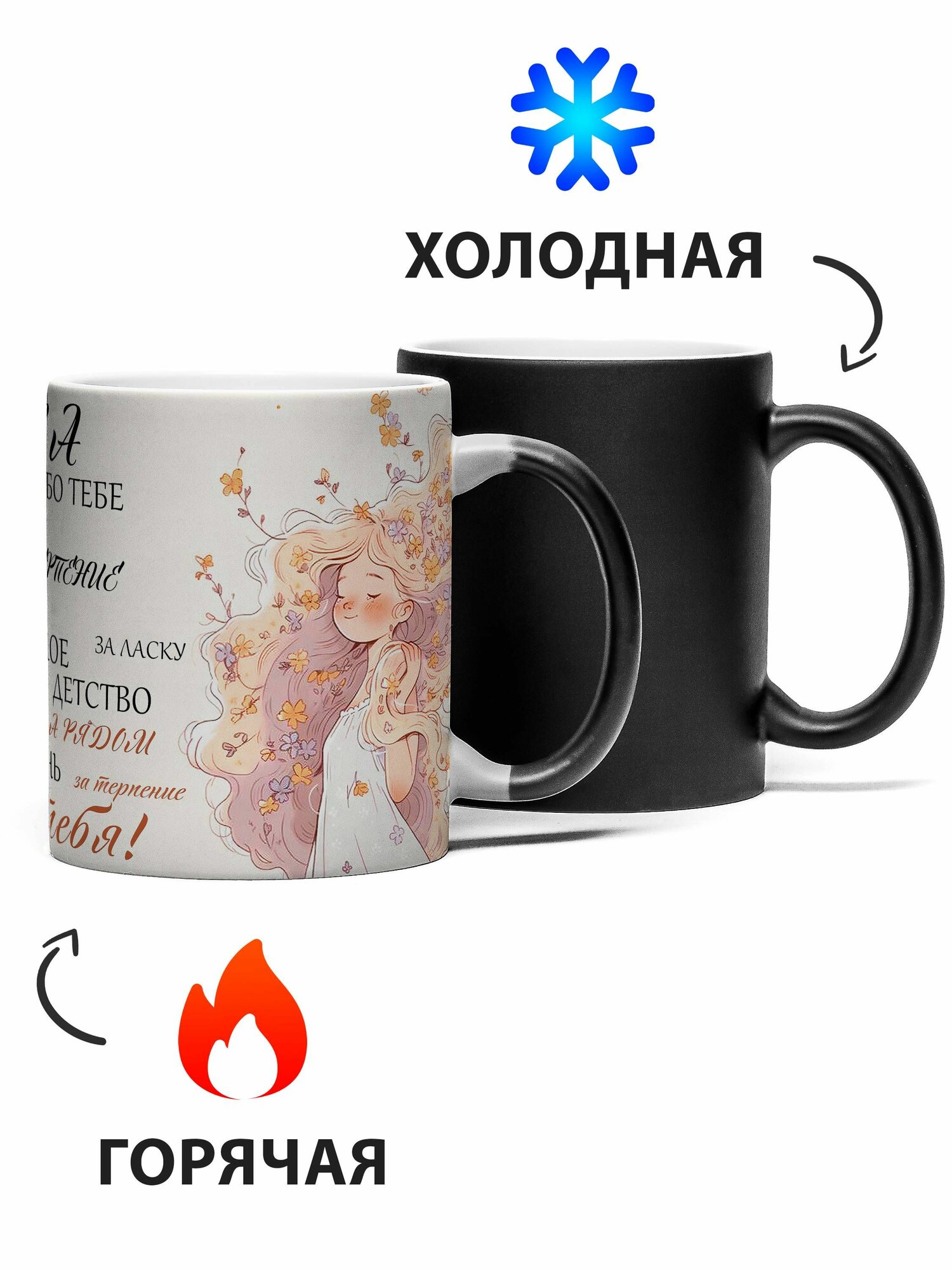 Кружка Хамелеон Любимая Мама 330 мл — фото 1