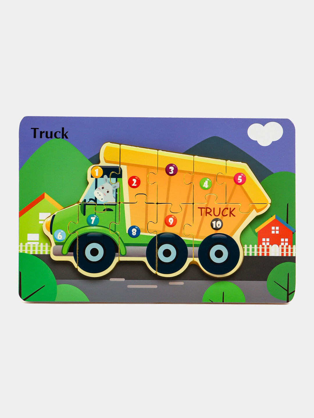 Пазл деревянный, развивающий, деревянная игрушка Монтессори, сортер, животные, космонавт