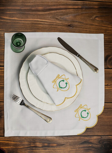 Изображение товара Набор салфеток "Монограмма С" С 2 штуки