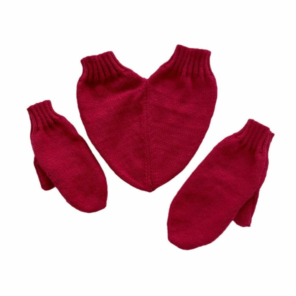 Термоперчатки, Набор перчаток для влюбленной пары-красный