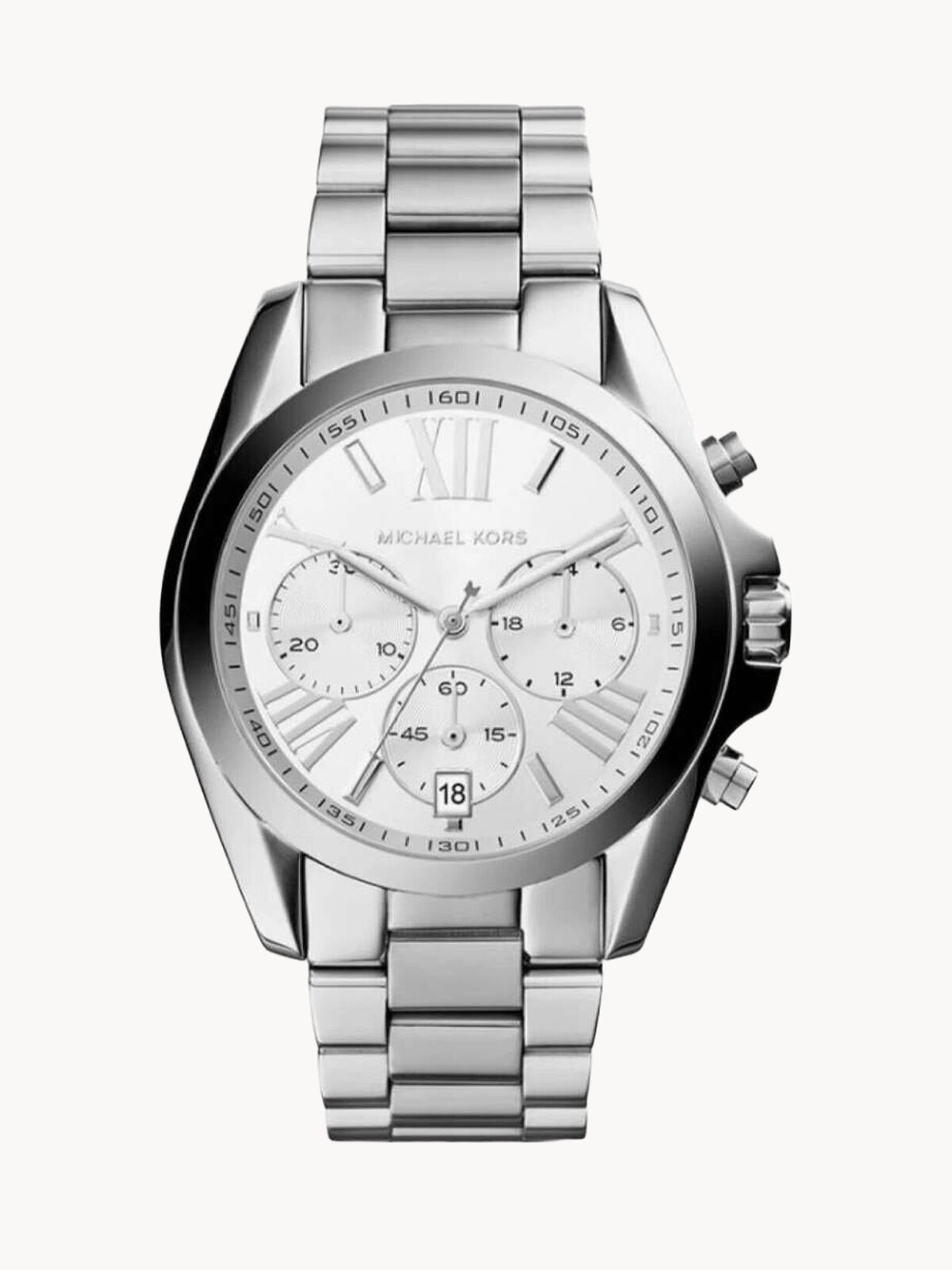 Наручные часы MICHAEL KORS Bradshaw, серебристый, белый