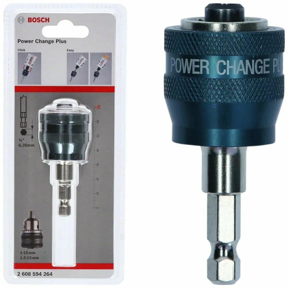 Bosch 2608594264 Адаптер Power Change Sistem Pc Plus-Dorn 3/8 дюйма 87 мм
