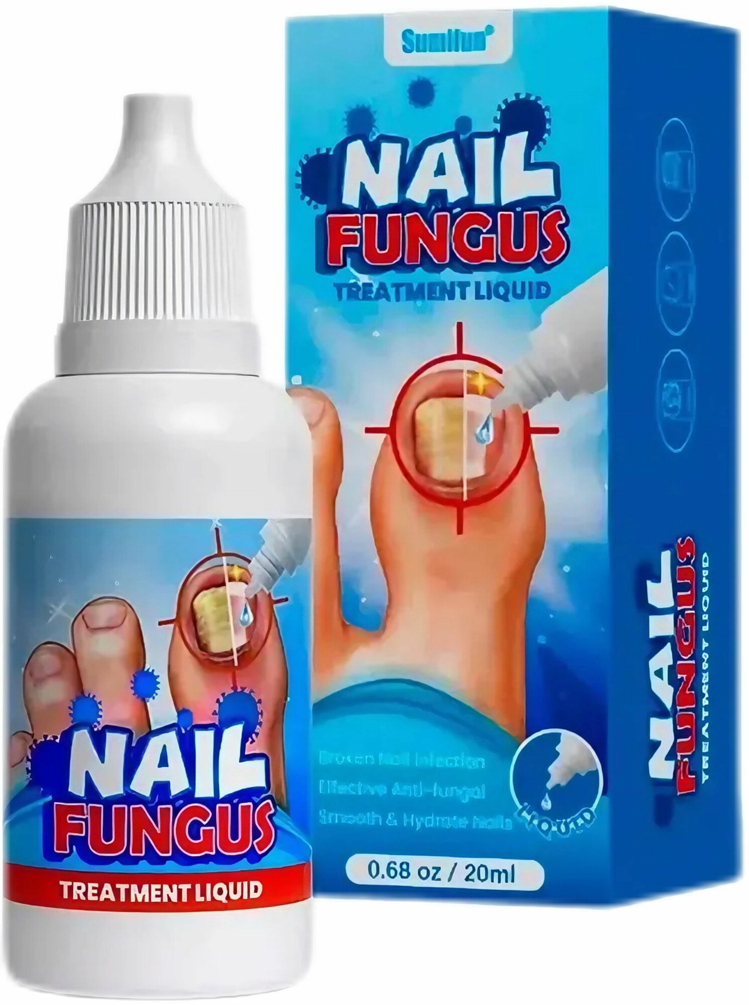 Sumifun Средство от грибка ногтей на ногах противогрибковые капли 20 мл