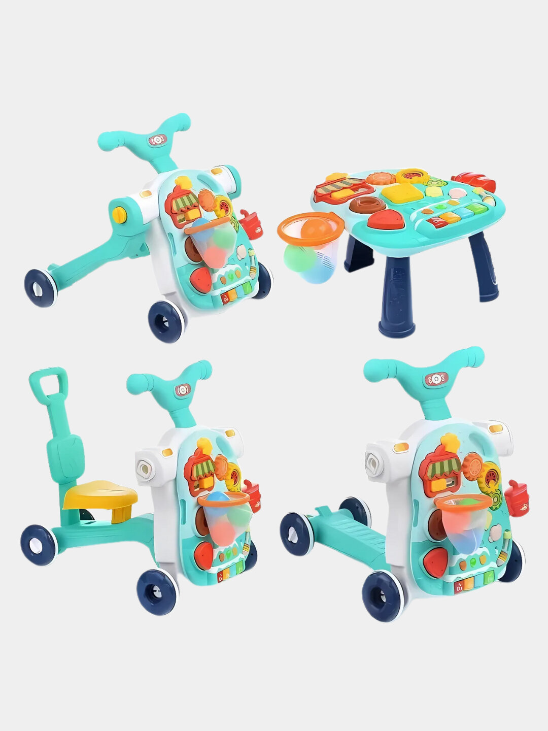 Ходунки детские, каталка, толокар, развивающий игровой центр — фото 1