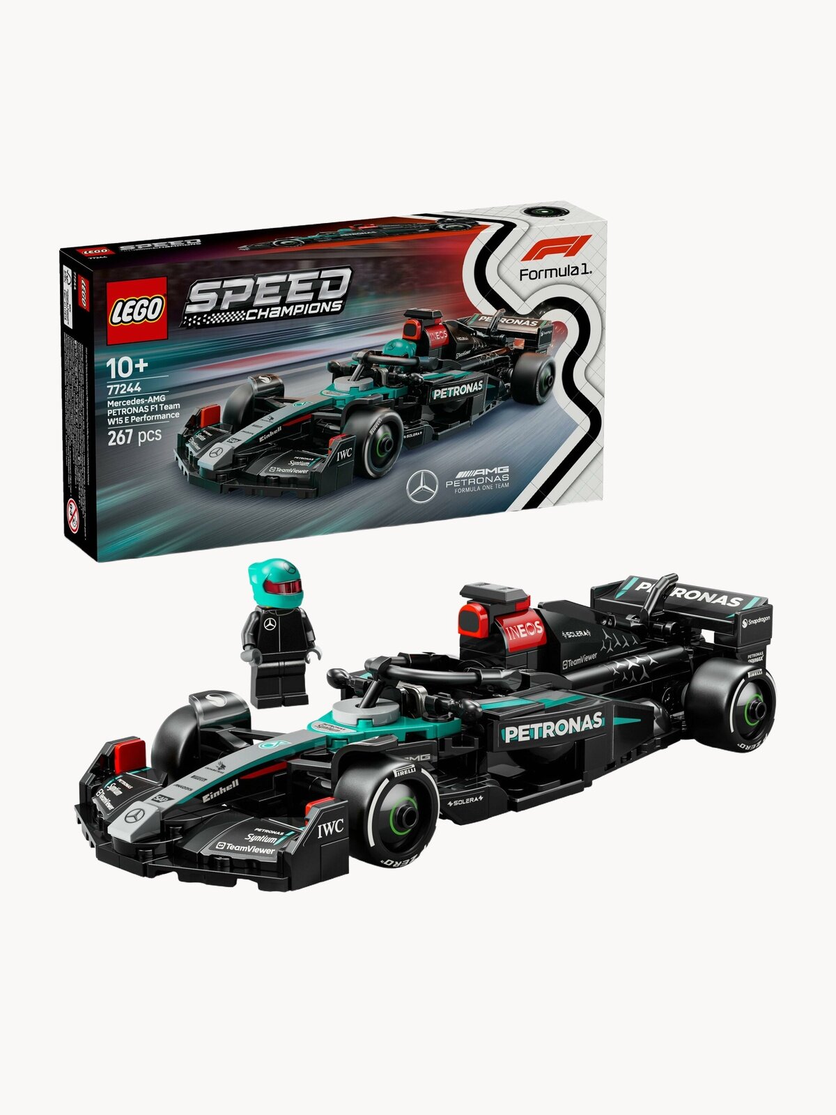 Конструктор LEGO Speed Champions 77244 Автомобиль Mercedes-AMG F1® W15, 267 дет.