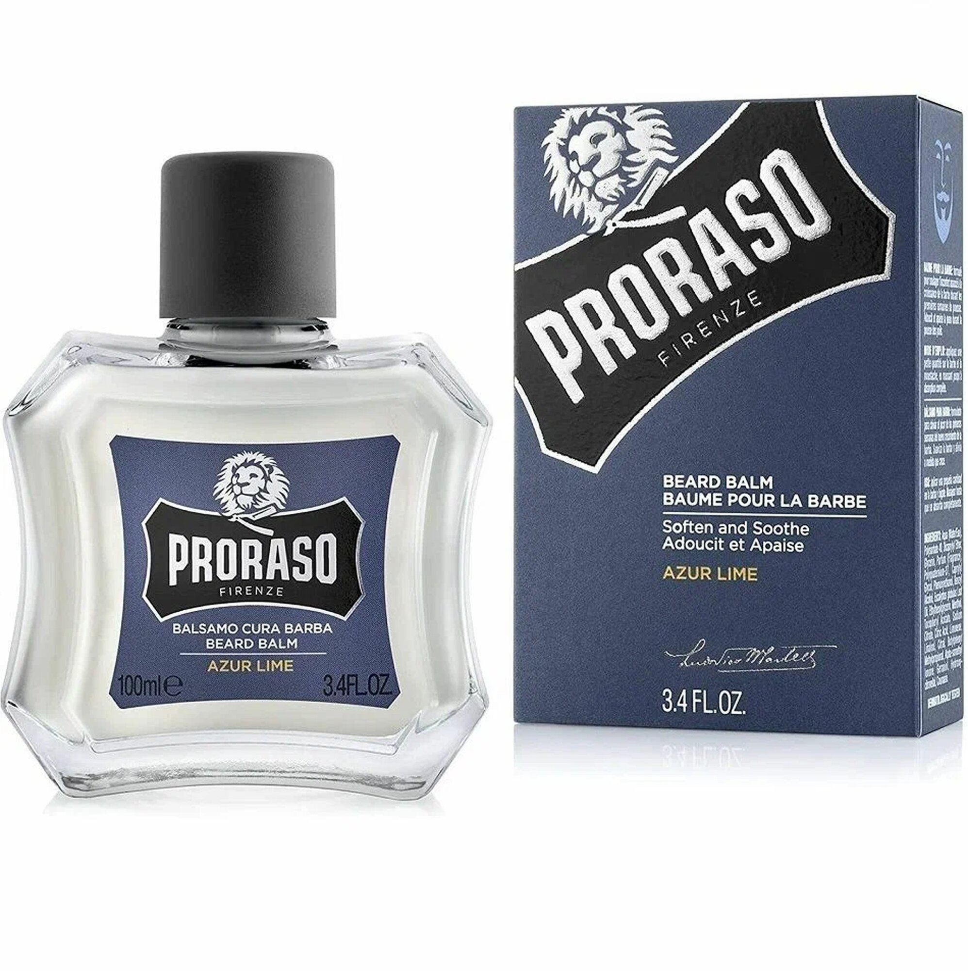 Бальзам для бороды Proraso Azur Lime BLUE, 100 мл, натуральный состав