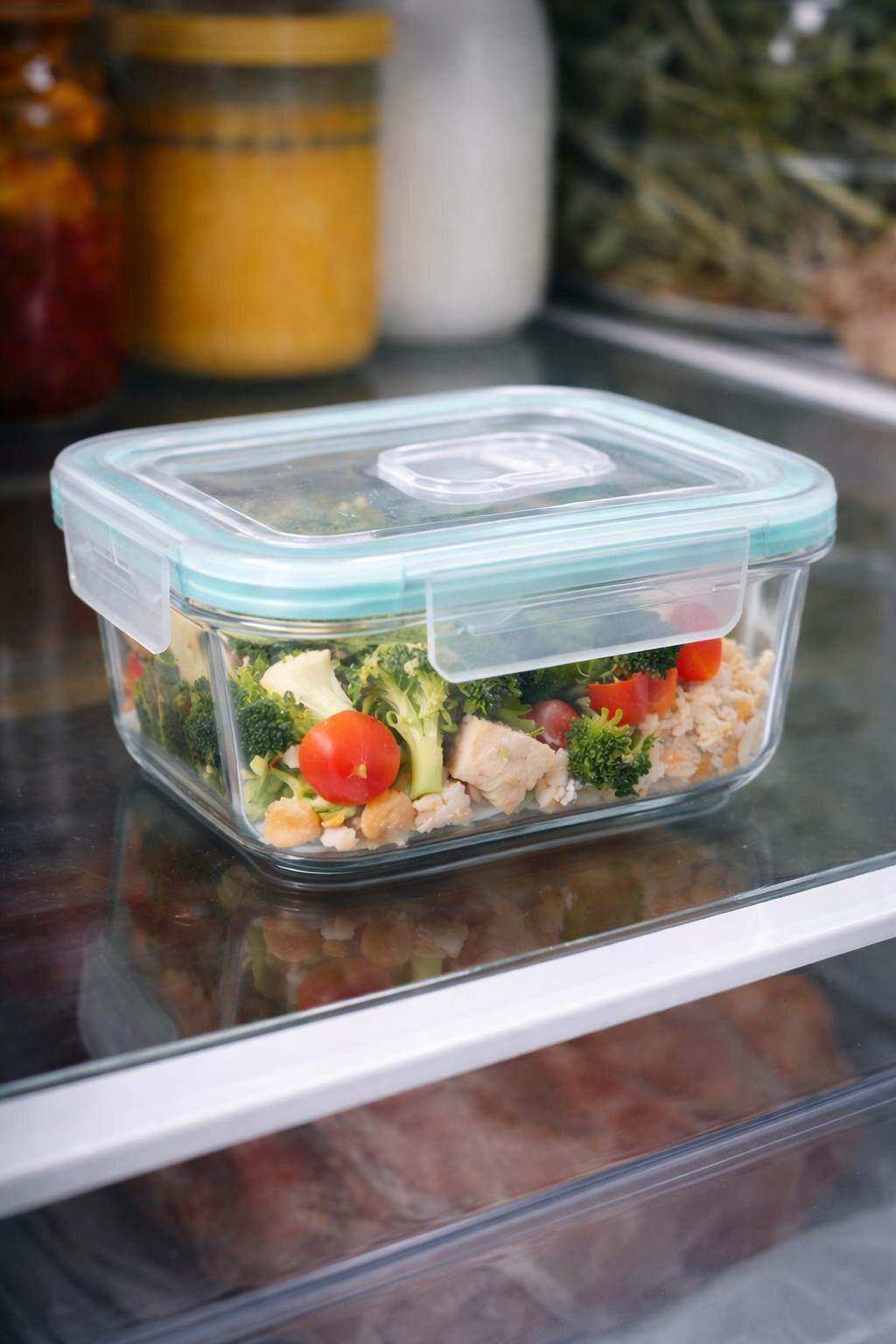 Стеклянный контейнер для еды – 800 мл Практичный и удобный стеклянный контейнер
