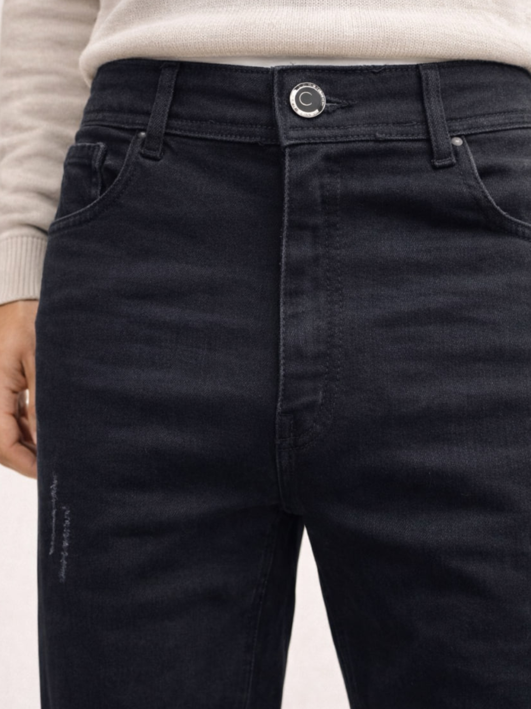 Джинсы  1, размер 36, чeрный — фото 1