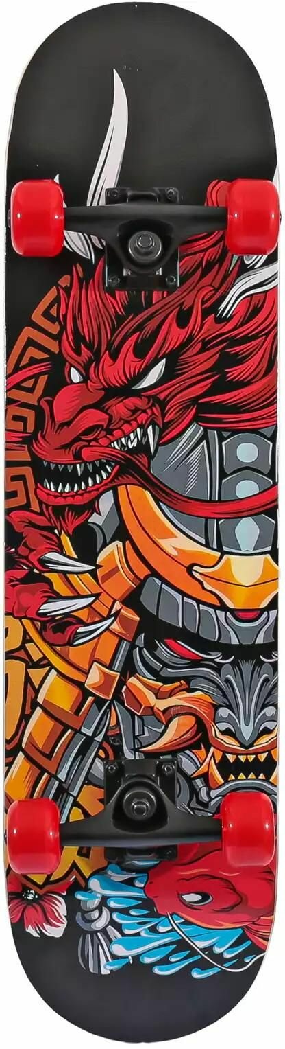 Скейтборд детский RUSH ACTION размер 78х20 см "Dragon" нагрузка 40 кг