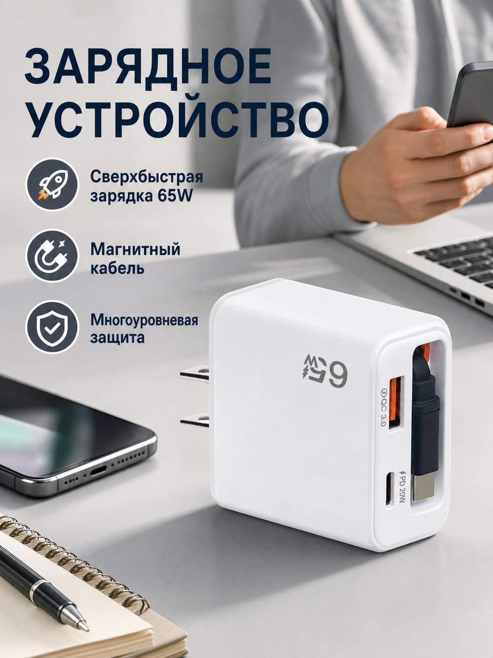 Адаптер для быстрой зарядки, стандарт США