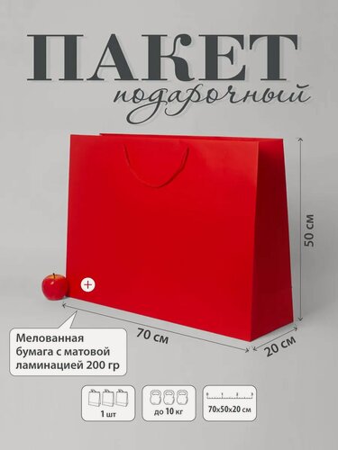 Изображение товара Пакет подарочный "Премиум"- 70х50х20