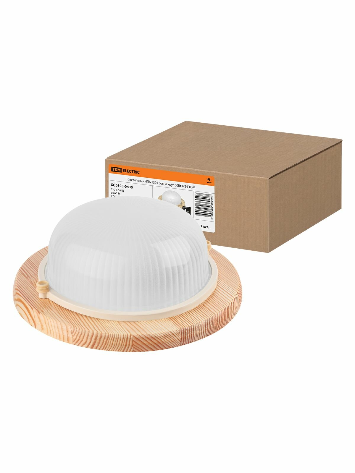 Светильник НПБ1301 сосна круг 60Вт IP54 TDM SQ0303-0430 (1 шт.)