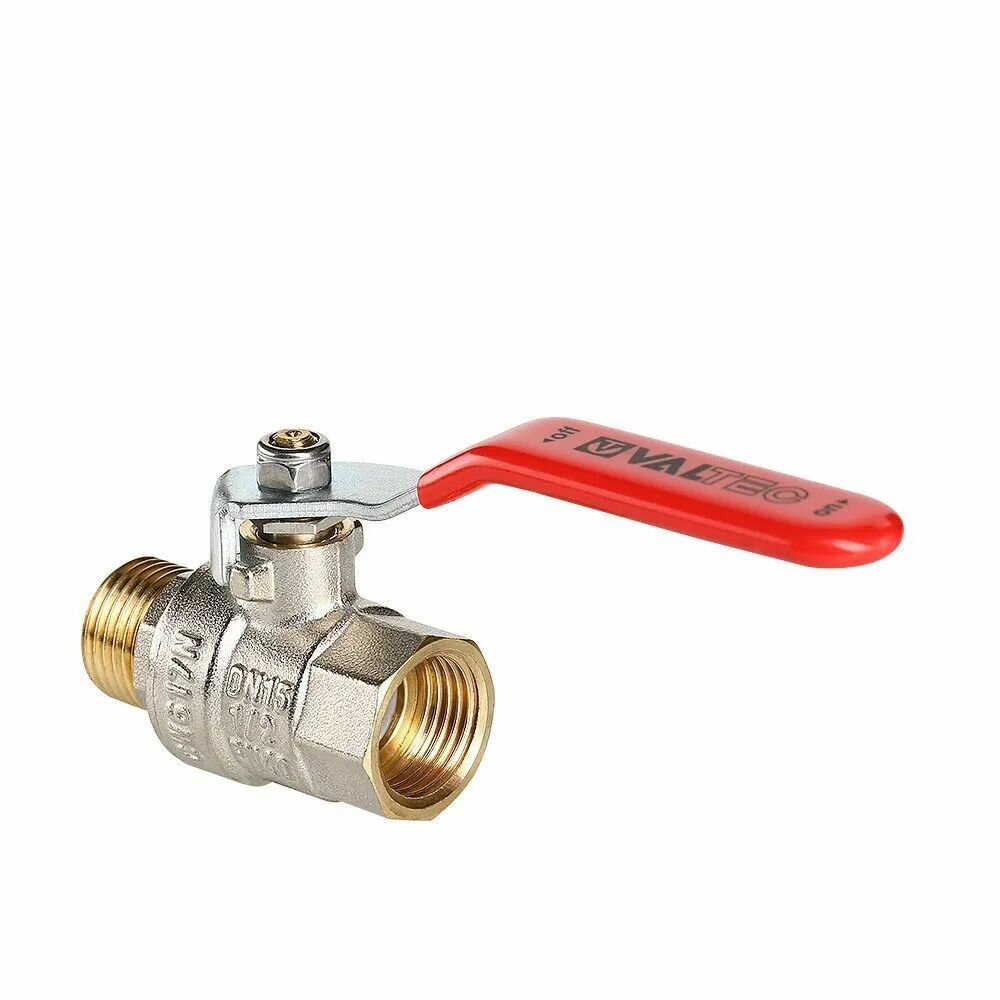 Кран шаровой 1/2" для воды Valtec, латунный внутренней и наружной резьбой для систем отопления и водоснабжения BASE VT.215