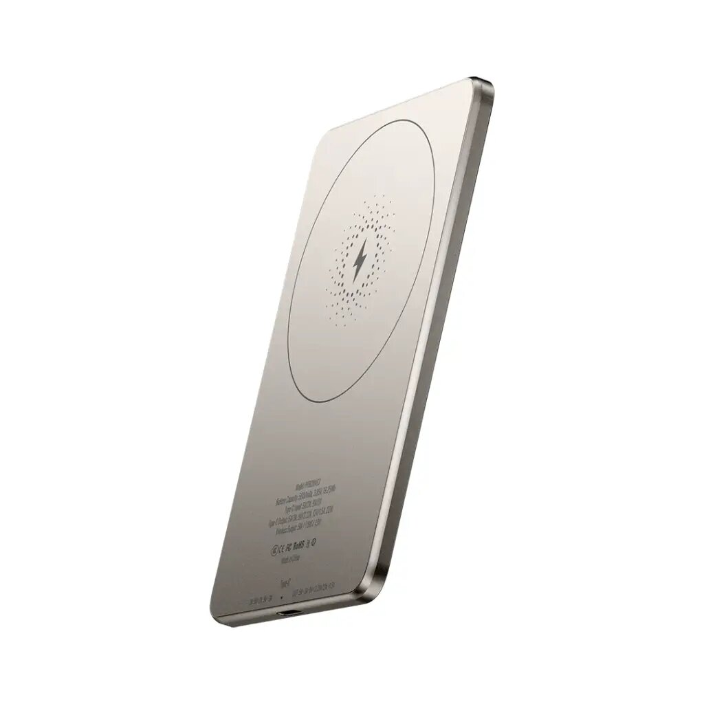 Power Bank Powerology, MagSafe, тонкий, 5000mAh, для iPhone 13/14/15/16