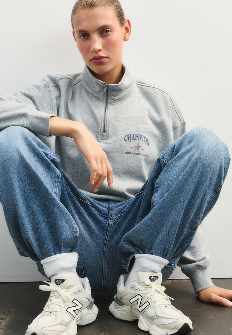 Толстовка Befree Весна-Лето 2025, размер XS, , светло-серый меланж