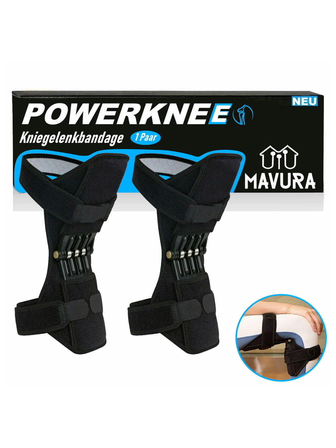 Коленные стабилизаторы, фиксатор коленного сустава Power Knees Defender, Наколенник
