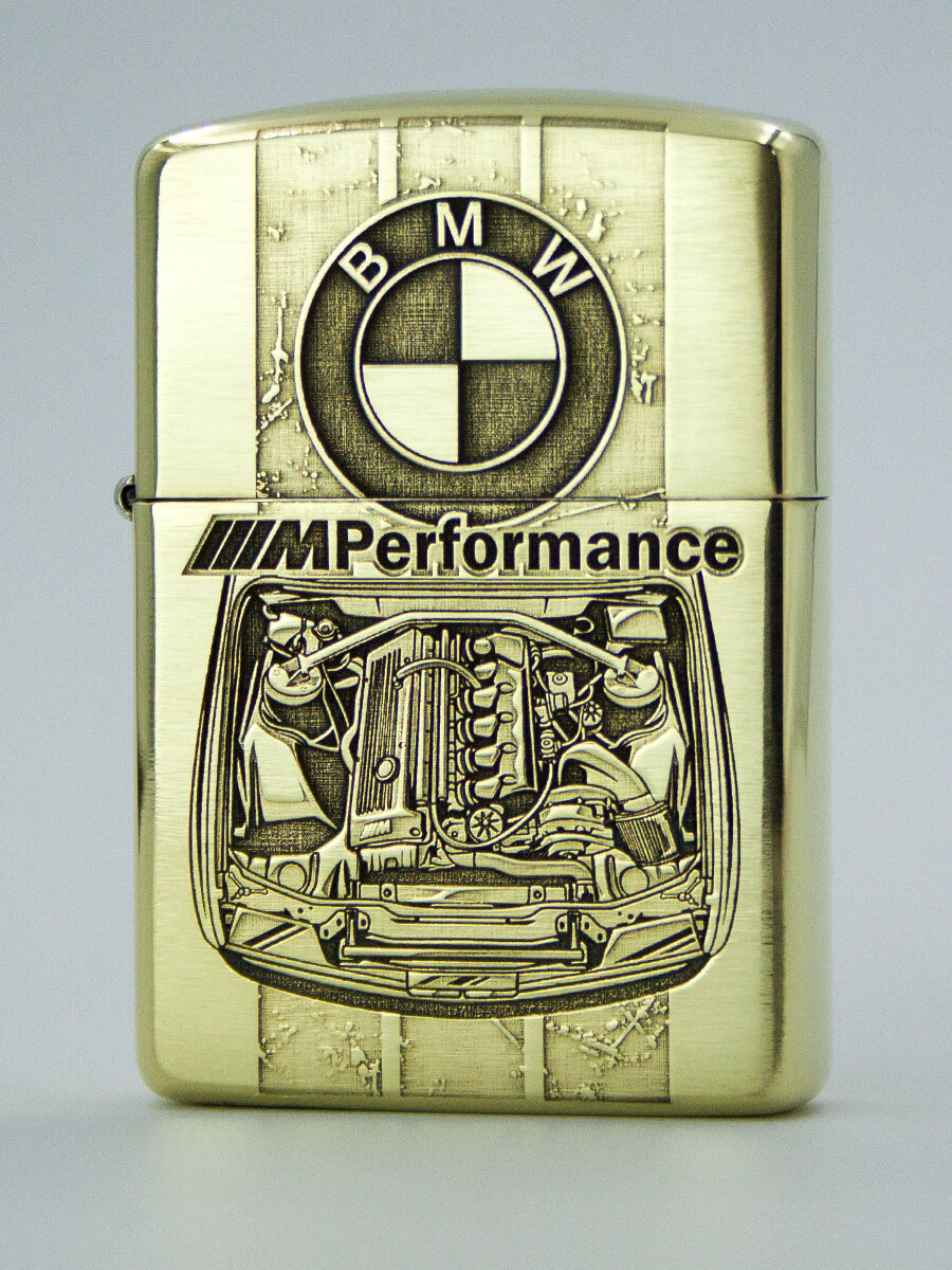 Зажигалка бензиновая Zippo Armor 168 (пустая) с гравировкой M-performance — фото 1