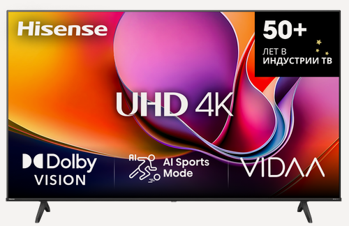 Изображение товара 43" Телевизор Hisense 43A6Q, LED, 60Гц, 4K Ultra HD, Wi-Fi, Bluetooth, Smart TV
