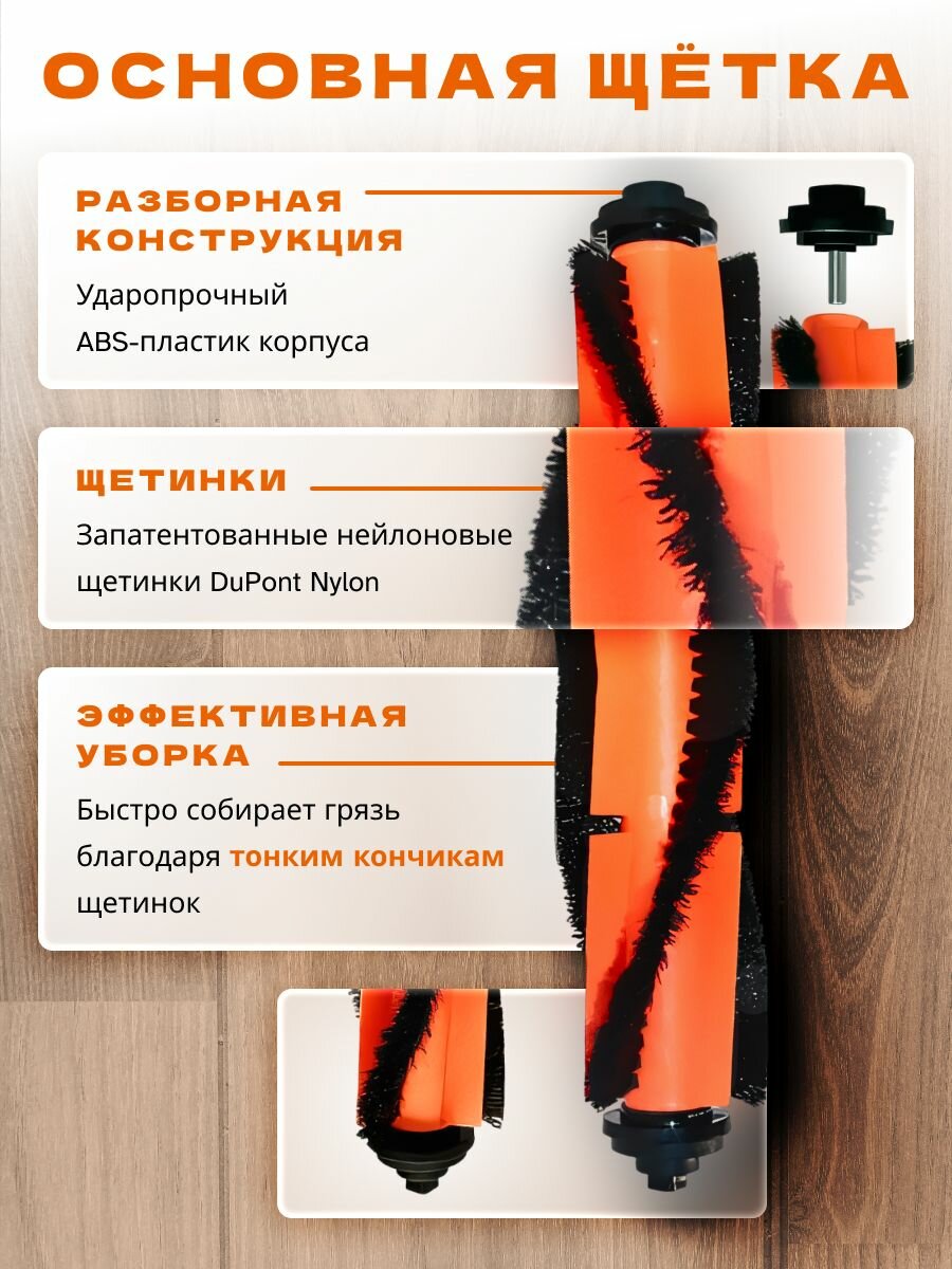 Изображение Набор аксессуаров для робота-пылесоса Xiaomi Mi Essential, Mijia G1 (6 шт.)