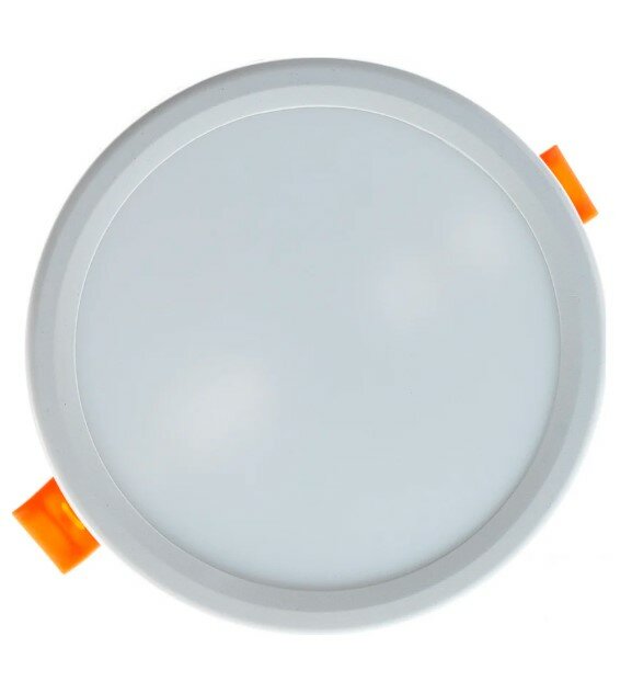 Встраив. потол. свет-к Ecola LED Круглый даунлайт 8W 220V 4200K 115x20 с креплением под любое отверс
