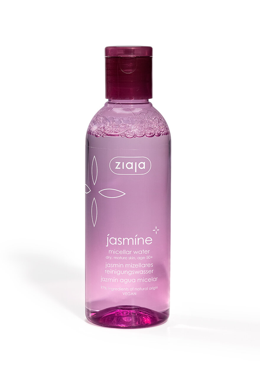 Мицеллярная вода Ziaja Jasmine 50+, 97 % натуральных ингредиентов, 200мл