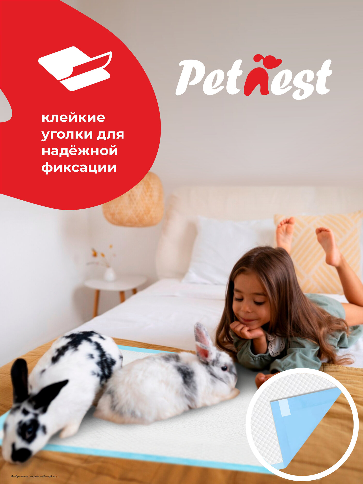 Пеленки Впитывающие Пеленки одноразовые 60х40 для животных впитывающие 60 штук. Непромокаемые пеленки гелевые для собак и кошек