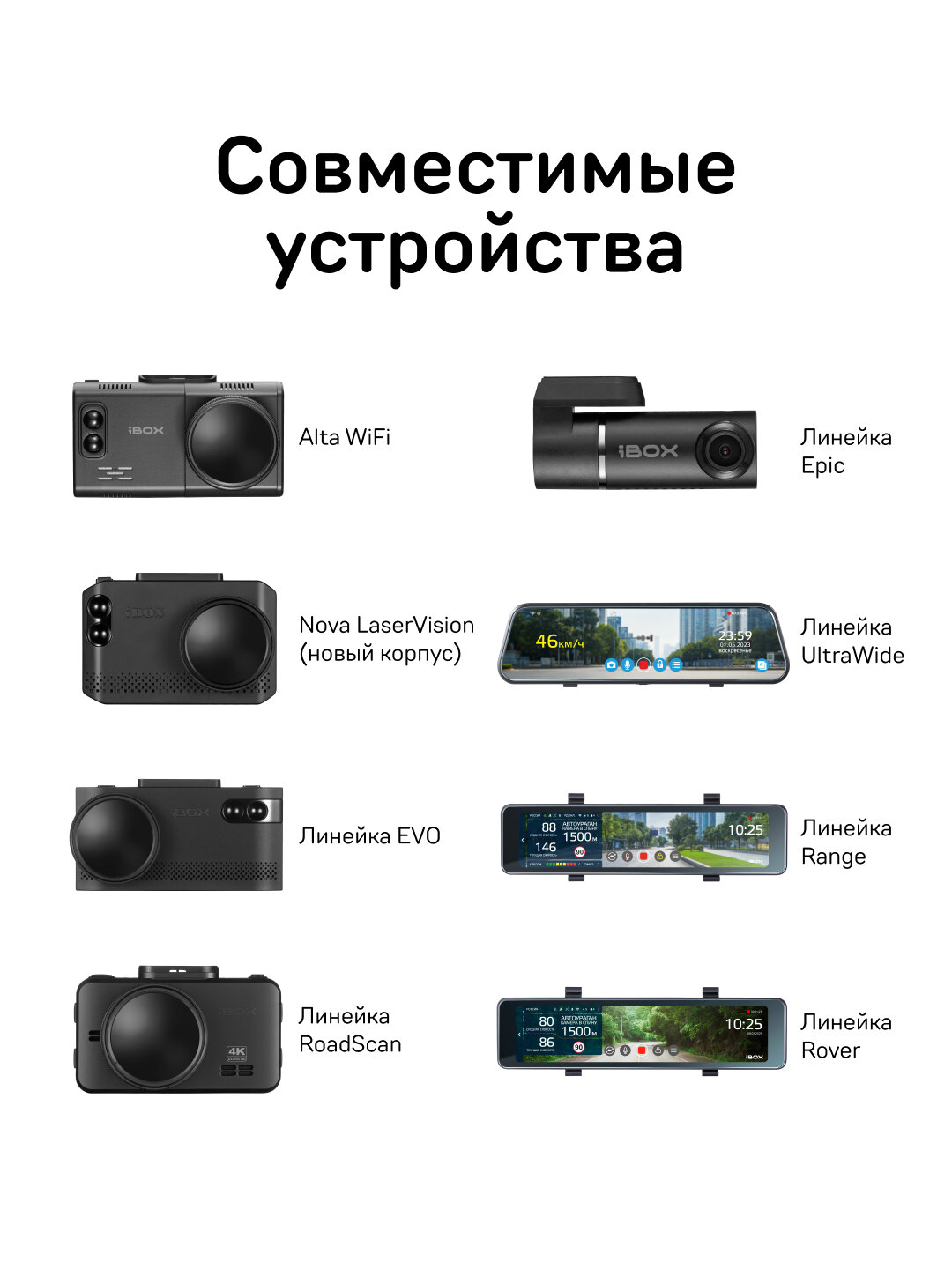 Камера заднего вида для видеорегистратора iBOX RC FHD11 — фото 1
