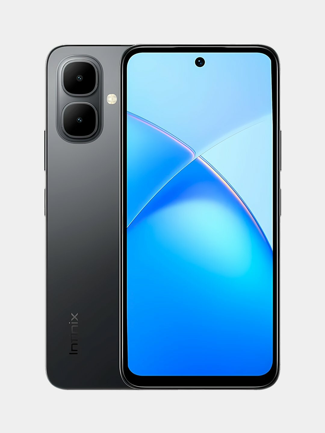 Смартфон Infinix Smart 10, Silver, 4/64 GB, диагональ 6.7", 120 Hz, black