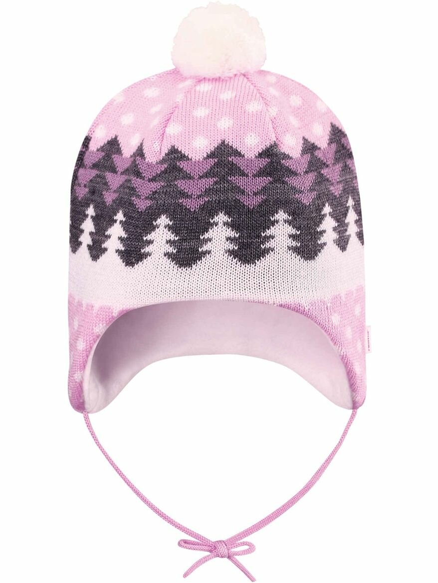 Шапка-бини Reima Beanie для девочек, размер 44, розовый, — фото 1