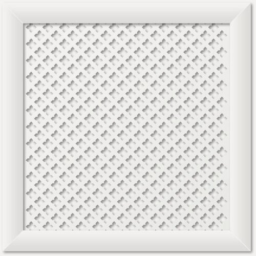 Изображение товара Экран для радиатора ТМ Стильный Дом 60х60см, Готико белый