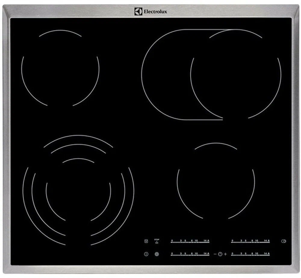 Варочная панель электрическая Electrolux EHF46547XK черный/серебристый