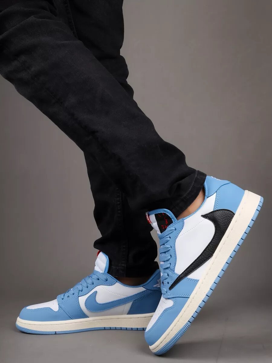 Кеды  Nike Air Force, размер 40,  Blue/Steel/Halo Gray  — фото 1