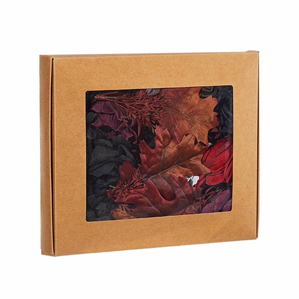 Искусственный черный цветочный букет на Хэллоуин с тыквой