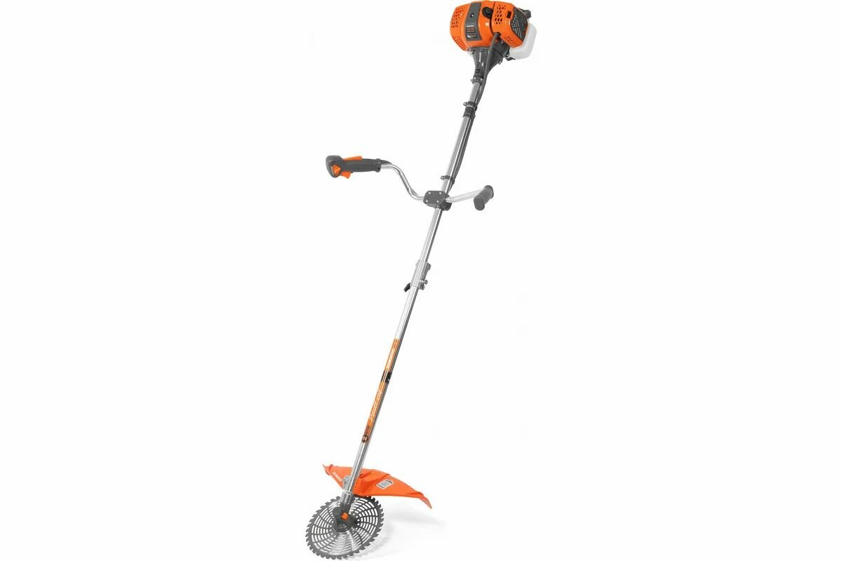 Бензиновая коса Daewoo DABC 420-1 ранцевый ремень леска и нож оранжевая