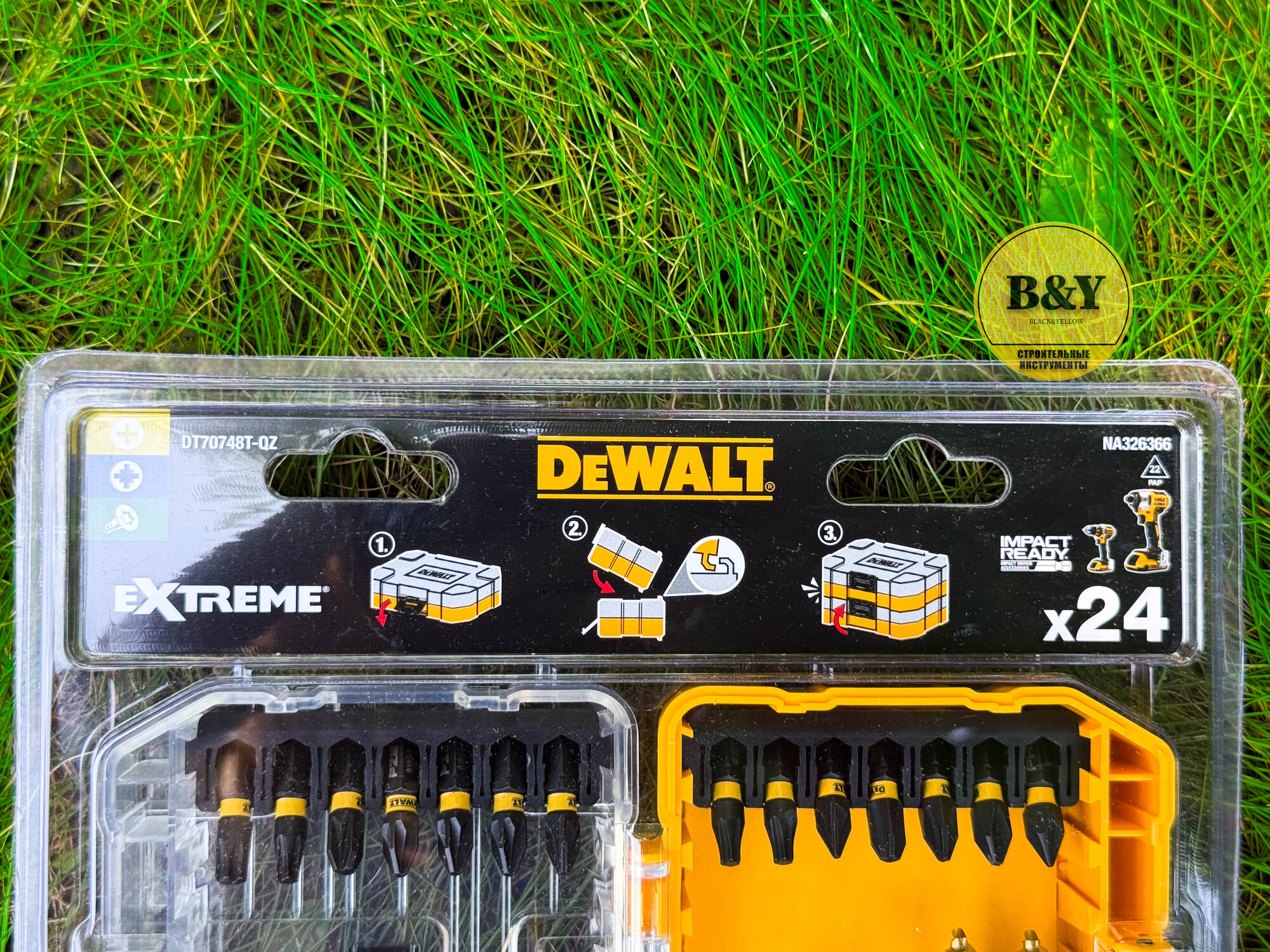 Набор бит и сверл DEWALT FLEXTORQ DT70748T, сталь, односторонние, 24 предмета — фото 1