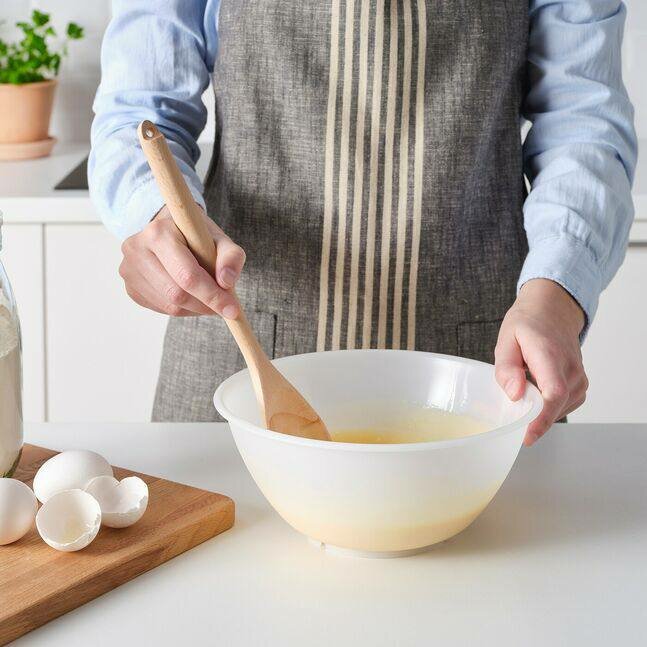 Миска для смешивания, теста, салатов IKEA FIKADAGS, белый, 2.2 л