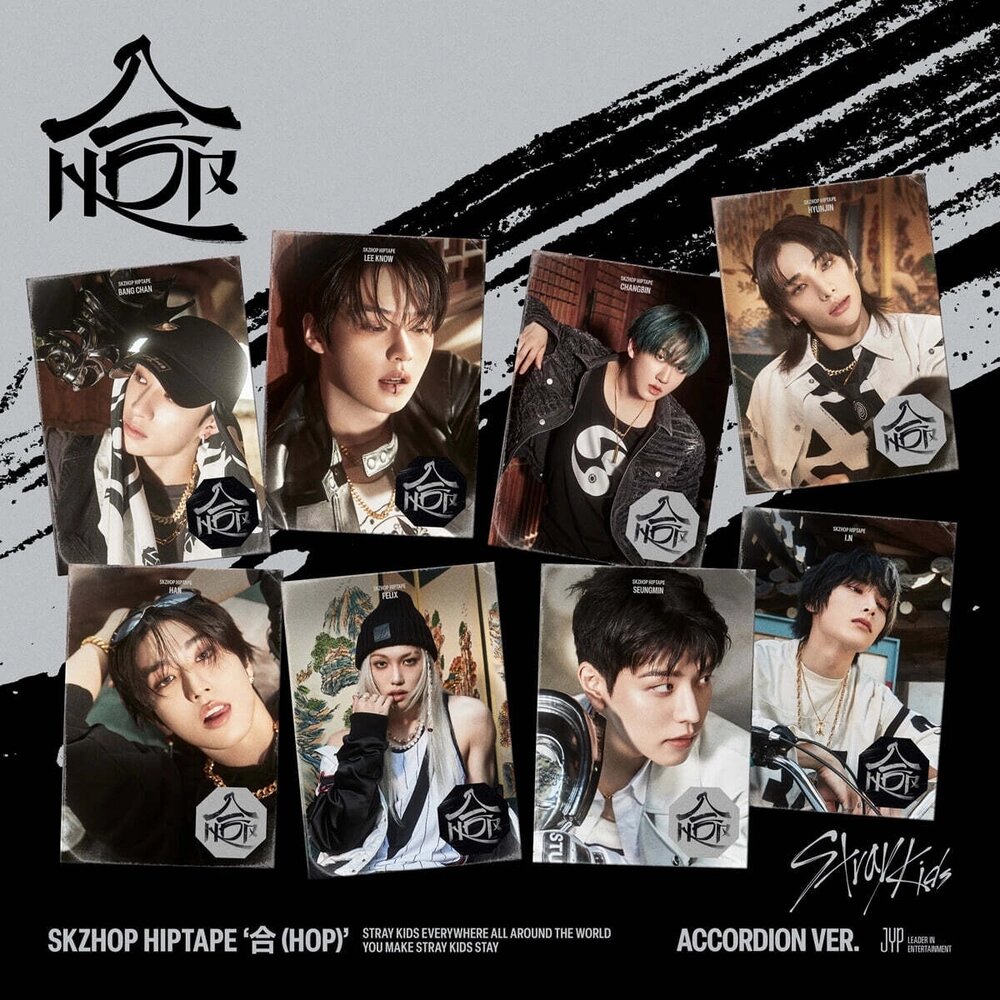 Альбом Stray Kids "SKZHOP HIPTAPE" hop , аккордеонная версия, уникальное музыкальное искусство