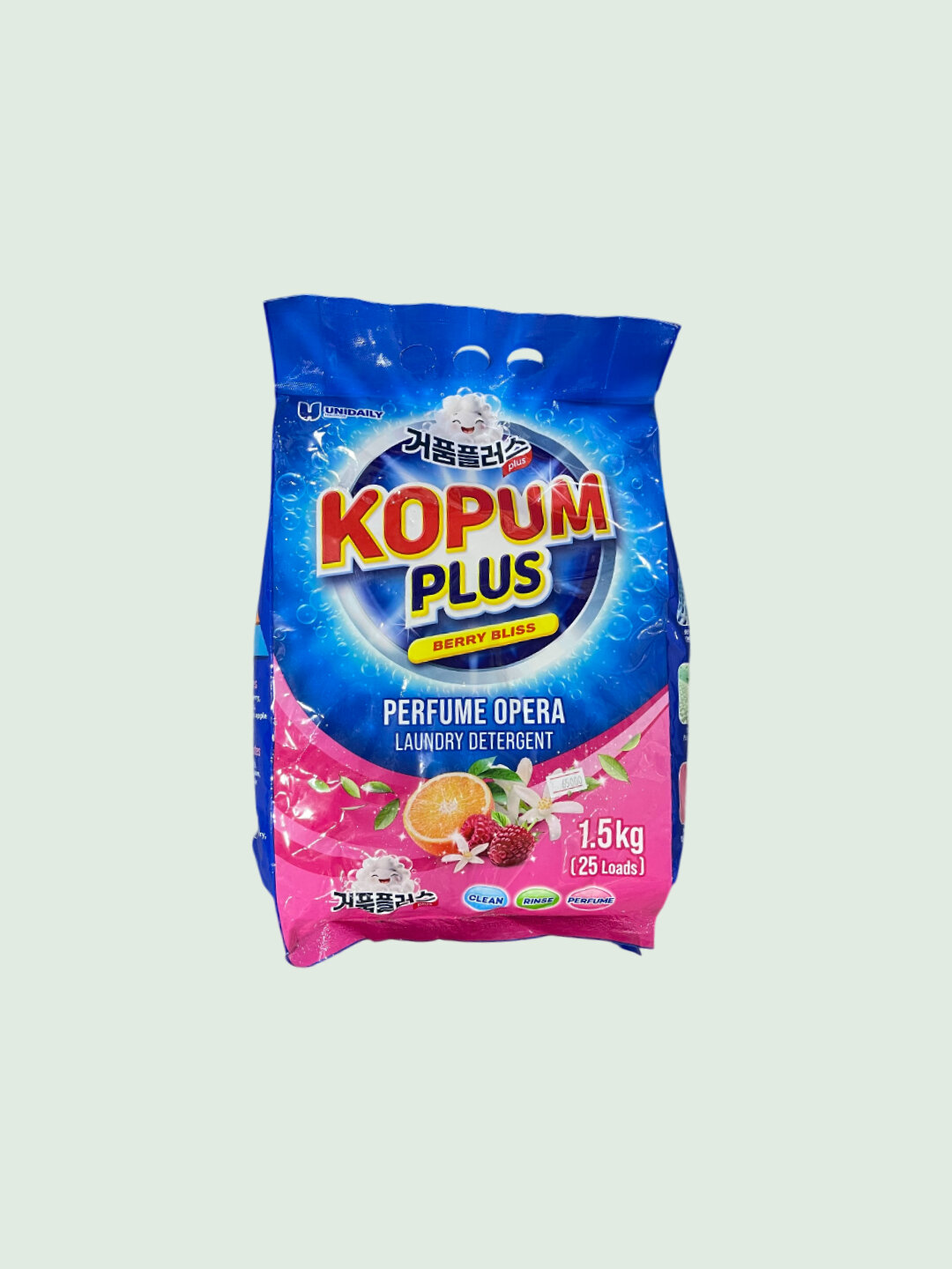 Стиральный порошок Kopum Plus, автомат, аромат Berry Bliss, 1.5 кг