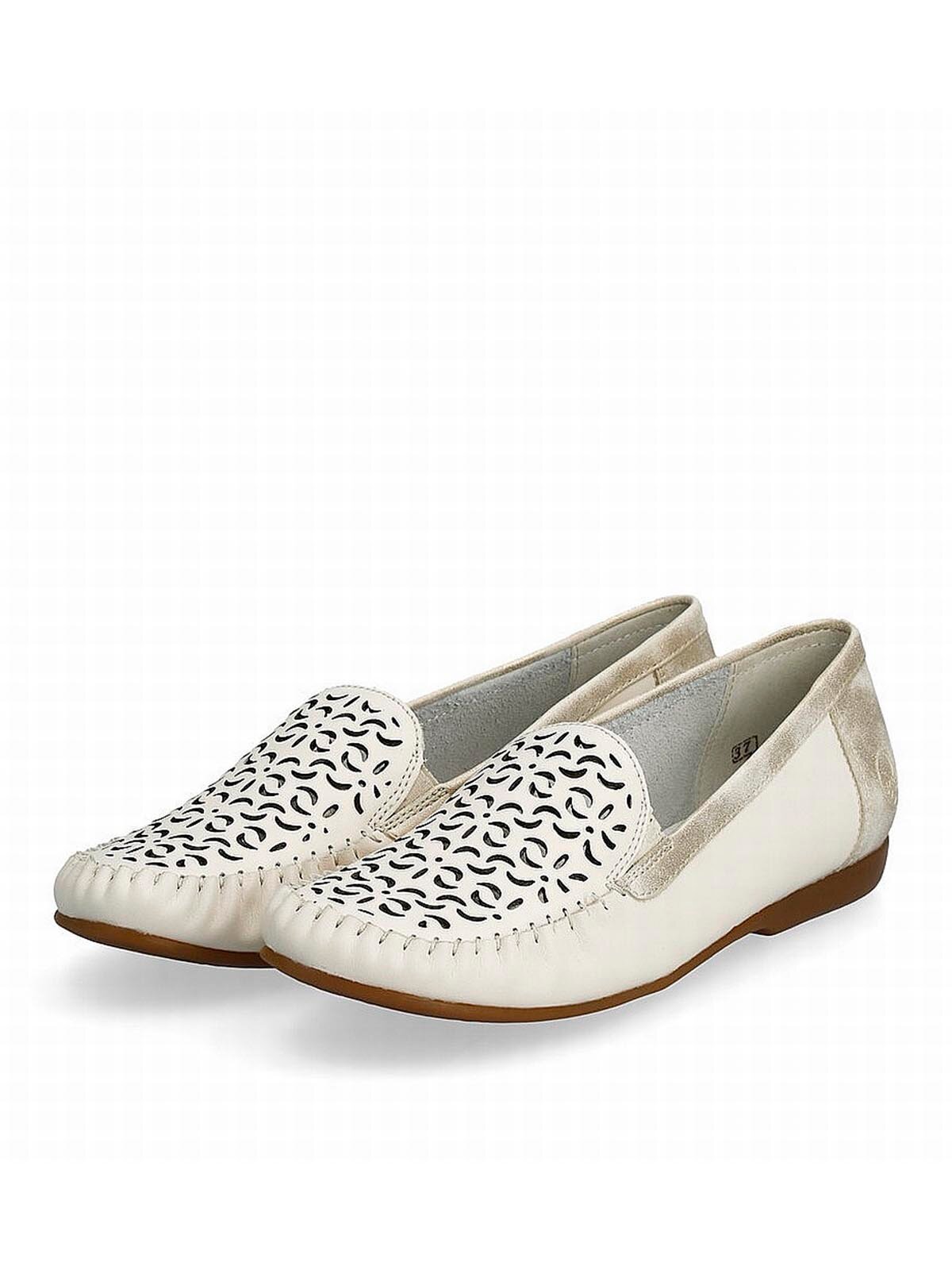 Мокасины Rieker, размер 38, бежевый