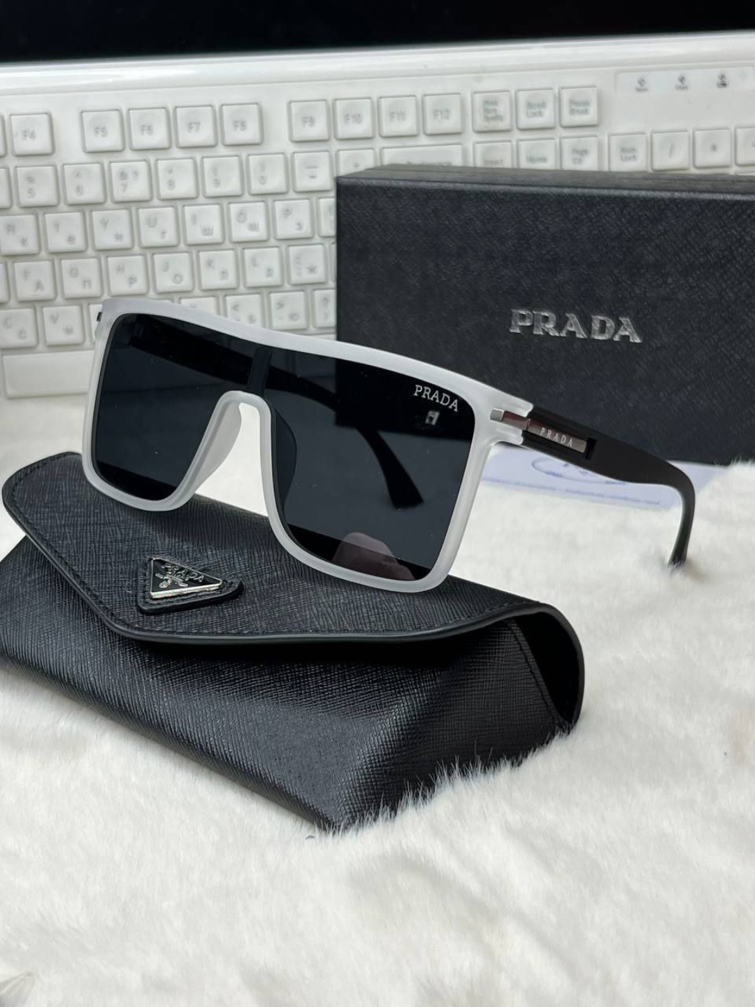 Солнцезащитные очки , белый — фото 1